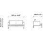 Pearl 2-seters sofa - Krem