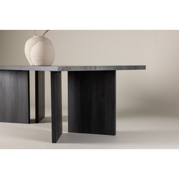 Bassholmen spisebord 240 x 100 cm - Sort