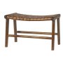 Fotskammel Porto Large - Konjakk / Teak + Flekkfjerner for mbler