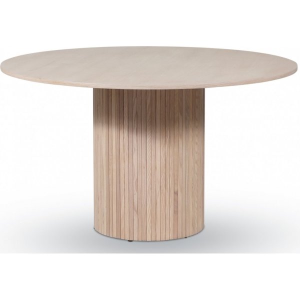 Circle spisebord 130 cm - Whitewash eik