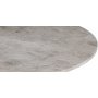 Zoo spisebord 105 cm - Krom / Slvmarmor
