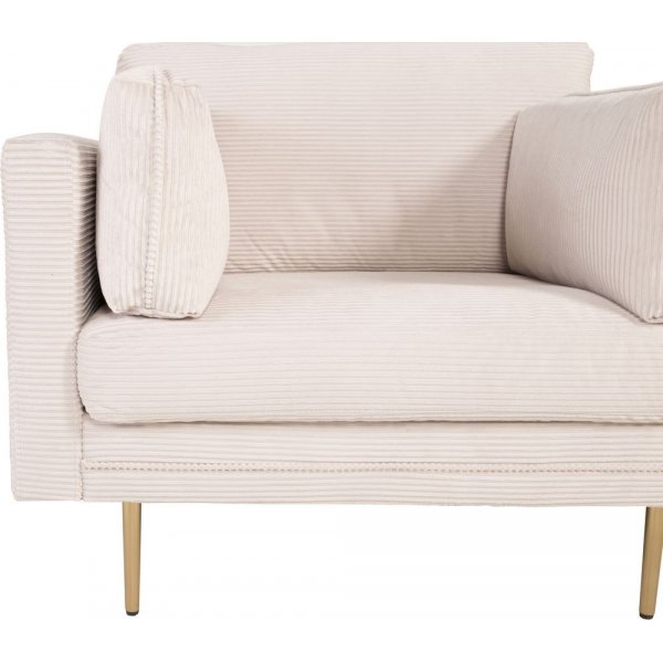 Lenestol Savanna - Lysegrå Manchester / Messingben Lenestol Savanna - Lysegrå Manchester / Messingben