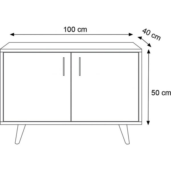 Dilara skap - Flerfarget