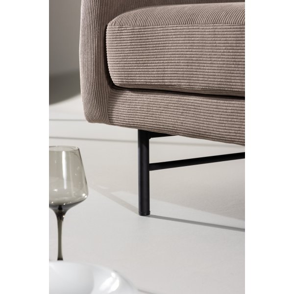 Sky 3-seters sofa - Sort/brun Sky 3-seters sofa - Sort/brun