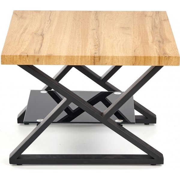 Catja salongbord 60 cm - Eik/sort