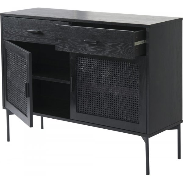 Halsten sideboard - Eikfinér/svart Halsten sideboard - Eikfinér/svart