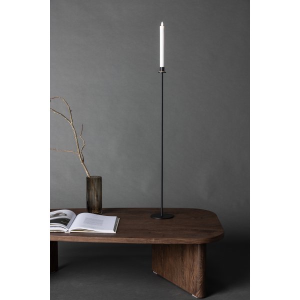 Hogehall LED lysestake H102 cm - Sort/Hvit Hogehall LED lysestake H102 cm - Sort/Hvit