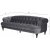 Oxford deluxe 3-seters sofa i gr flyel