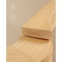 Kleshenger, tre, 44,5 cm, 30-pakning - Beige