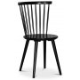 Dipp spisegruppe; spisebord,180x90 cm med 6 svarte Castor pinnestoler