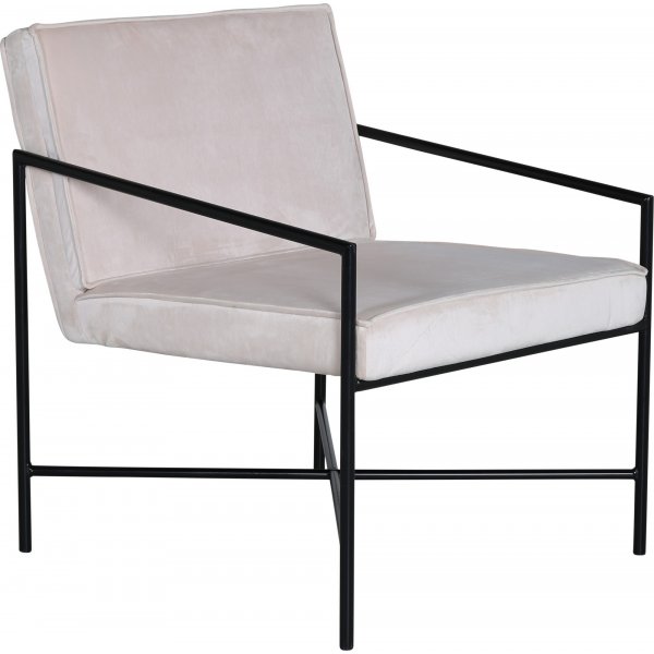 Tetra lenestol - Beige fløyel Tetra lenestol - Beige fløyel