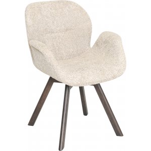 Bjerke spisestol - Beige/brun