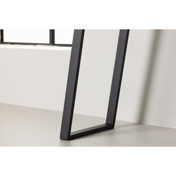 Horten avlastningsbord 100 x 40 cm - Sort/Transparent