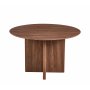 Crossby rundt spisebord Ø120 cm - Mørk brunbeiset eik Crossby rundt spisebord Ø120 cm - Mørk brunbeiset eik