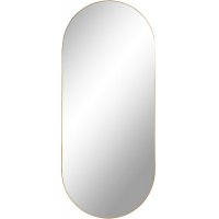 Jersey Speil ovalt - Messing imitasjon - 35x80