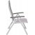 Ebbarp stillingsstol hvit aluminium - Gr/Hvit + Flekkfjerner for mbler