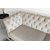 Milton Chesterfield 3-seter sofa - Beige flyel + Mbelpleiesett for tekstiler