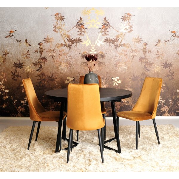 Wendi spisebord - Svart askfinér Wendi spisebord - Svart askfinér