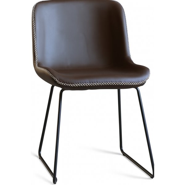 Texas spisegruppe med 8 Texas spisestoler Brun PU + Texas spisebord betong 200x100 cm + 5.00 x Møbelføtter Texas spisegruppe med 8 Texas spisestoler Brun PU + Texas spisebord betong 200x100 cm + 5.00 x Møbelføtter