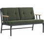 Lotus 2-seters utesofa - Svart/grnn