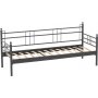 Manyas 3-seters utesofa - Svart/bl