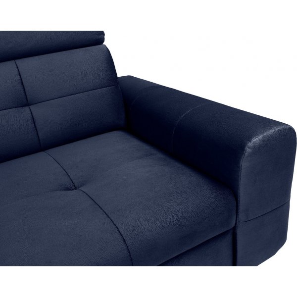 Matras hjørnesovesofa med åpen ende venstre - Blå Matras hjørnesovesofa med åpen ende venstre - Blå