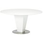 Cecilia spisebord rundt 150 cm - Hvit/krom