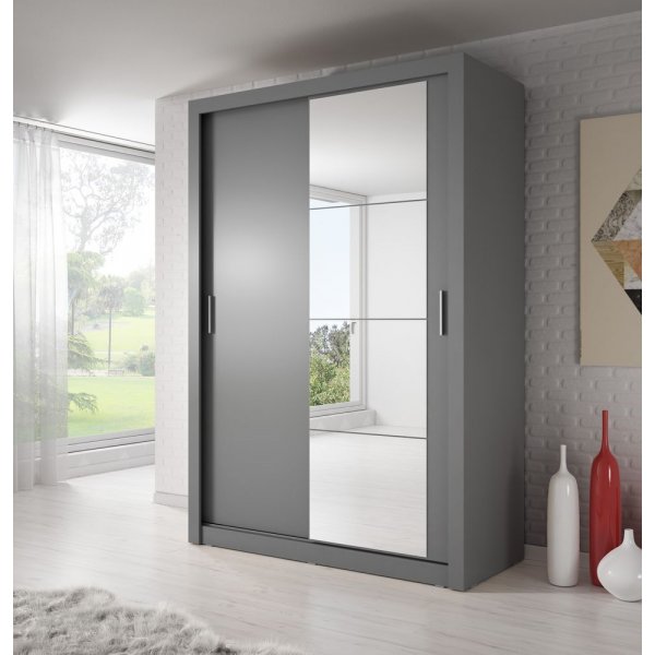 Mervyn garderobe 150 - Grå Mervyn garderobe 150 - Grå