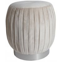Wrinkle sittepuff - Beige Fløyel Wrinkle sittepuff - Beige Fløyel