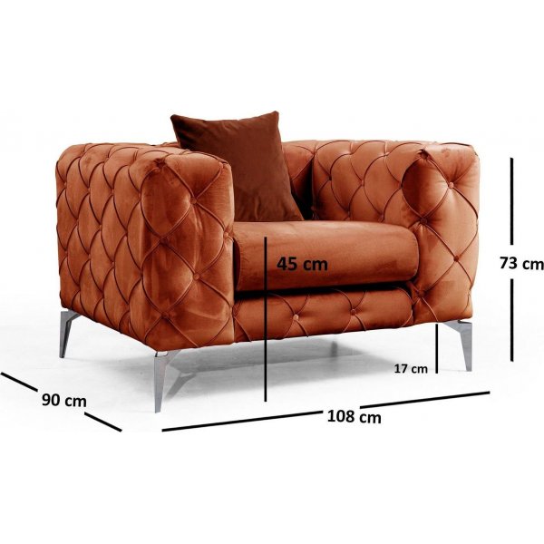 Como lenestol - Oransje Como lenestol - Oransje