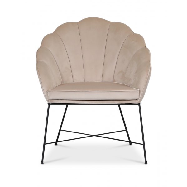 Mirò lenestol - Beige fløyel Mirò lenestol - Beige fløyel