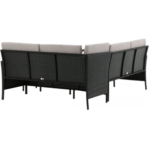 Knock hjørnesofagruppe - Sort/grå Knock hjørnesofagruppe - Sort/grå