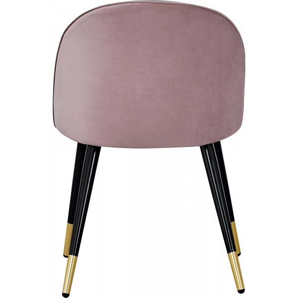 Alice spisestol - Rosa/svart/messing