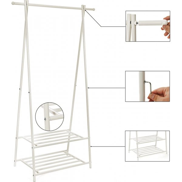Jeeves Klesstativ - Hvit Jeeves Klesstativ - Hvit