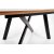 Errol spisebord 180-240 x 90 cm - Eik/sort