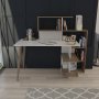Uzay skrivebord 141,8x60 cm - Valntt/hvit