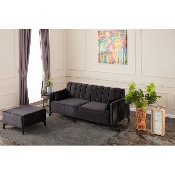 Ova sovesofa hyre - Sort