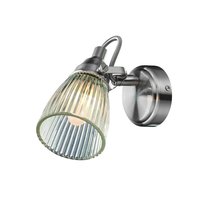 Lada Vegglampe - Stål/Klarglass Lada Vegglampe - Stål/Klarglass