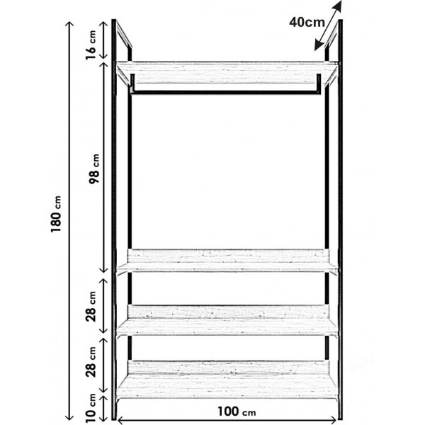 Limbo hallmøbler 610 - Eik Limbo hallmøbler 610 - Eik