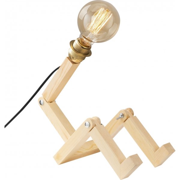 Milet bordlampe, klar - Naturell