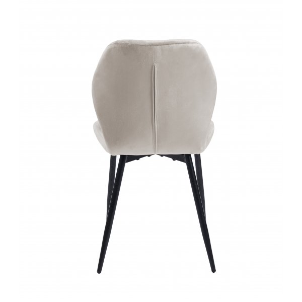 Spisegruppe Sandö spisebord Ø120 cm i hvit terrazzo med 4 Santos spisestoler i beige fløyel Spisegruppe Sandö spisebord Ø120 cm i hvit terrazzo med 4 Santos spisestoler i beige fløyel