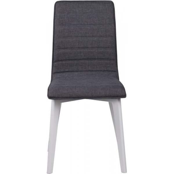 Aniyah stol - M�rk gr�/hvit lakk