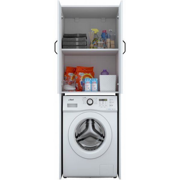 Lang vaskemaskinskap 110 - Hvit Lang vaskemaskinskap 110 - Hvit