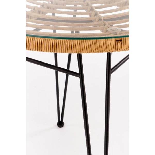 Falcon spisebord Ø79 cm - Rotting/sort Falcon spisebord Ø79 cm - Rotting/sort