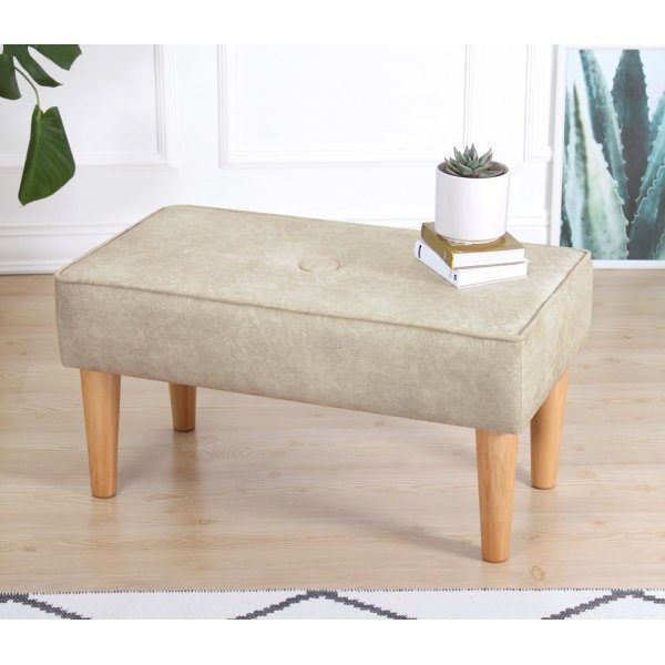 Firkantet krakk - Krem Firkantet krakk - Krem