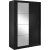Mervyn garderobe 150 - Svart