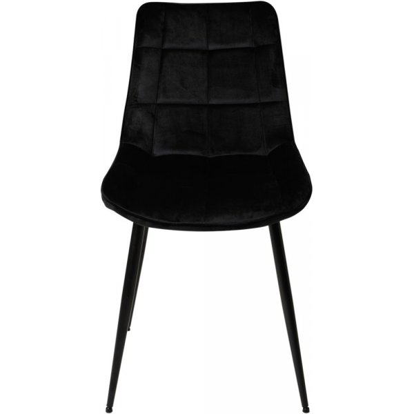 Lenard spisestol - Svart fløyel Lenard spisestol - Svart fløyel