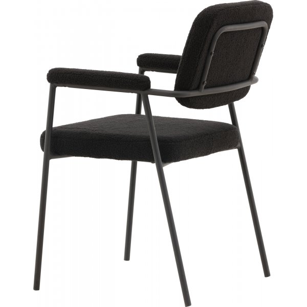 Gårsdagens spisestol - Sort boucle Gårsdagens spisestol - Sort boucle