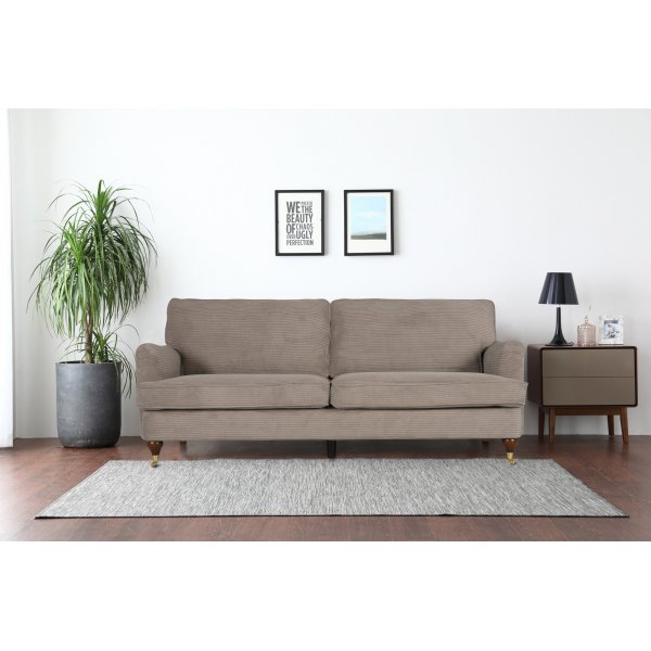 Howard Watford Deluxe 3-seters sofa - lysebrun kordfløyel Howard Watford Deluxe 3-seters sofa - lysebrun kordfløyel
