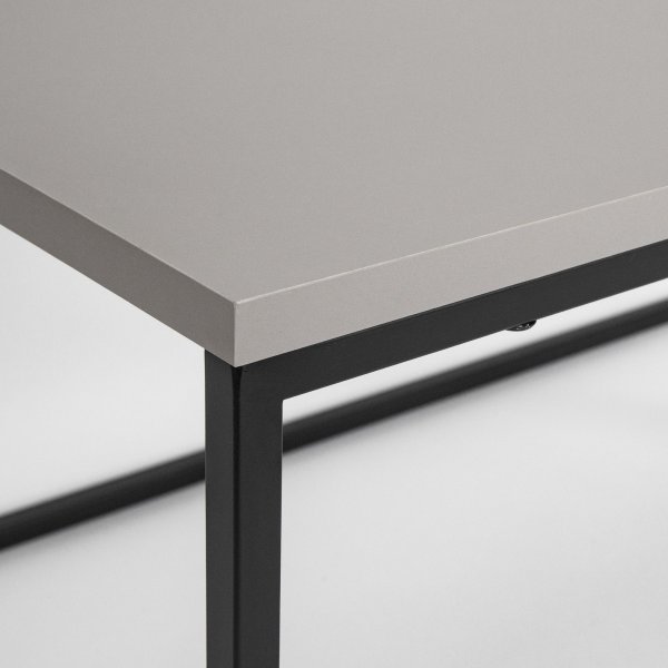 Pal salongbord - Lys mokka/svart